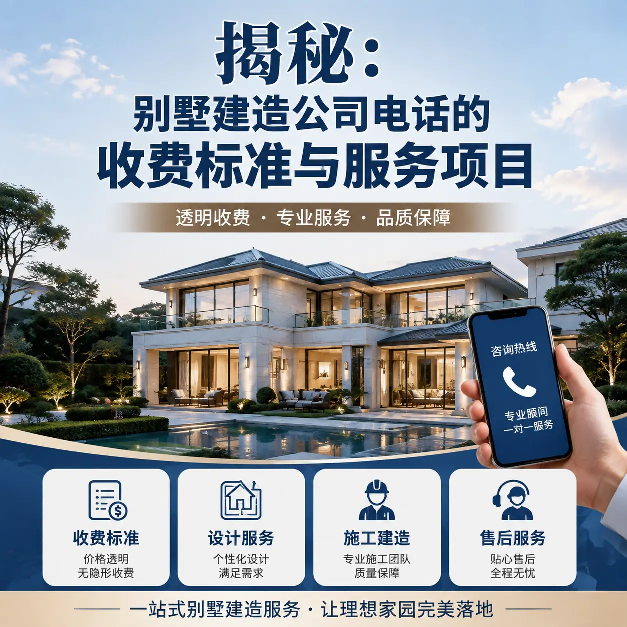 揭秘：大方别墅建造公司电话的收费标准与服务项目