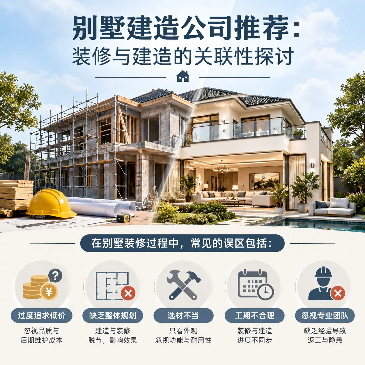 别墅建造公司推荐：装修与建造的关联性探讨